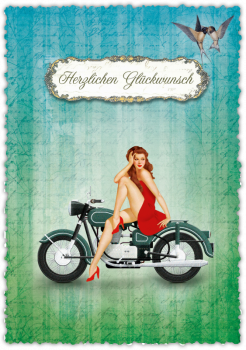 30033041 Grußkarte Romantique Herzlichen Glückwunsch
