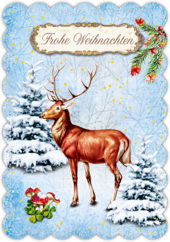30033064  Grußkarte Romantique Weihnachten