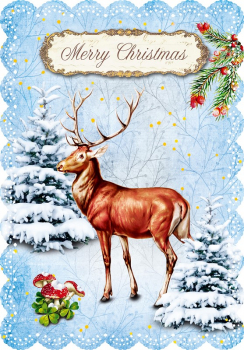 30033564 Grußkarte Romantique merry christmas