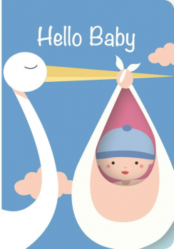 31634 Grußkarte Fun-Cut Baby Blue