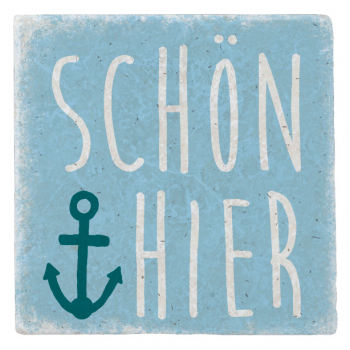 33101 Marmormagnet "Schön hier"