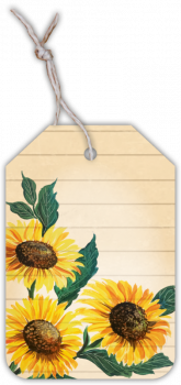 Geschenkanhänger Sonnenblume