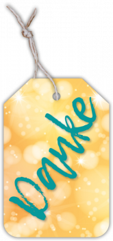 Geschenkanhänger „Danke“
