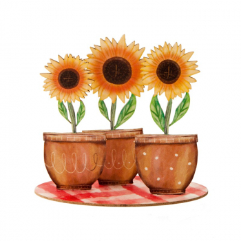 8106  Steckkarte Sonnenblumen