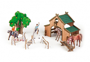 3D Bastelset "Pferderanch"