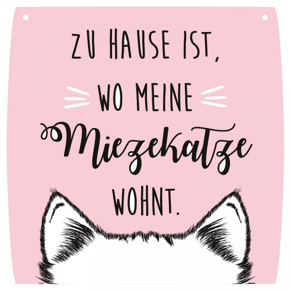 1132 Dekoschild "Zu Hause ist ..."