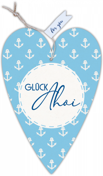 29103 Herzkarte unser Finne "Glück Ahoi"