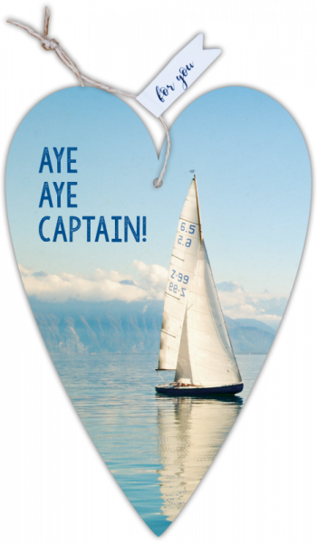 29116 Herzkarte unser Finne "Aye Aye Capitain"