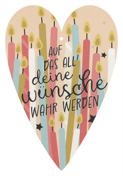 29153 Herzkarte unser Finne "Wünsche wahr werden"