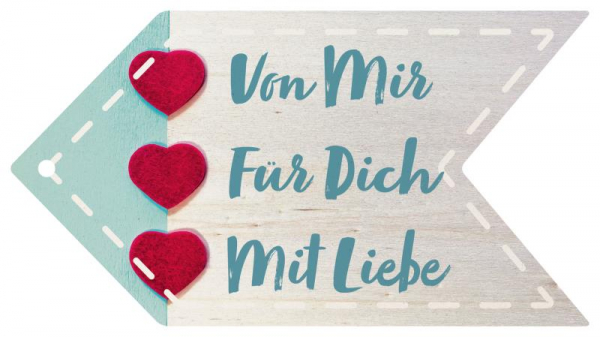 29247 Formkarte unser Finne "von mir, für Dich, mit Liebe"