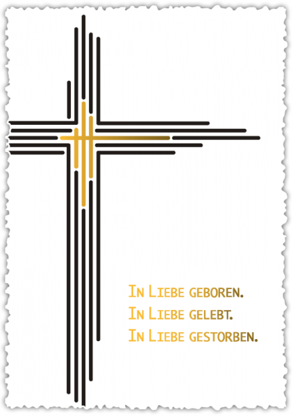 30022003 Trauerkarte "In Liebe geboren."