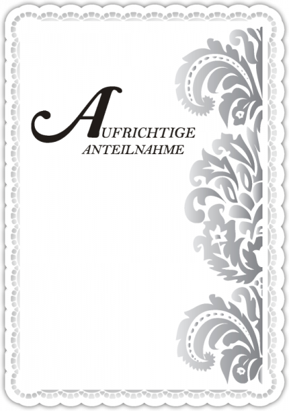 30022104  Trauerkarte "Aufrichtige Anteilnahme"