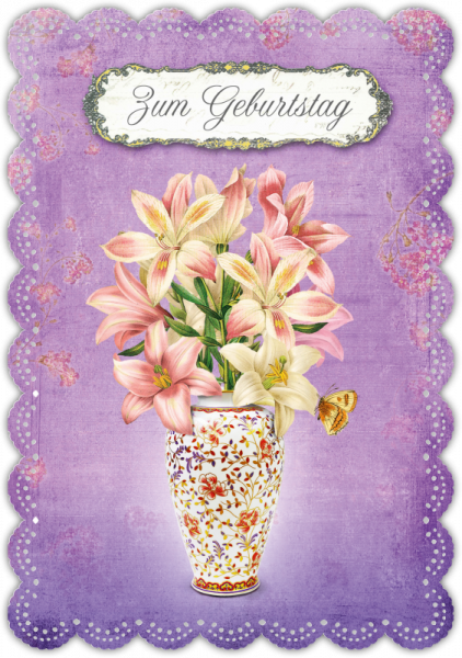 30033002 Grußkarte Romantique Geburtstag