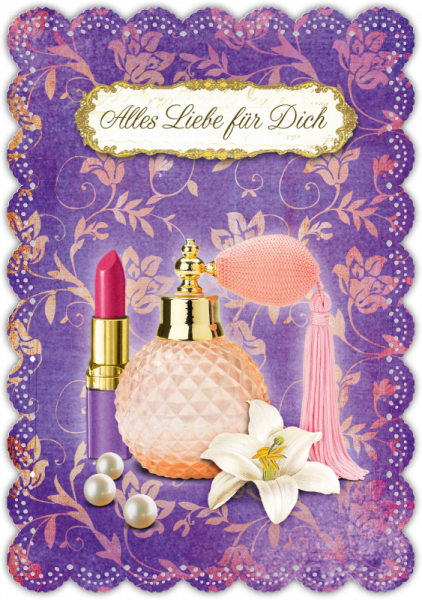 30033003 Grußkarte Romantique Glück & Glückwünsche