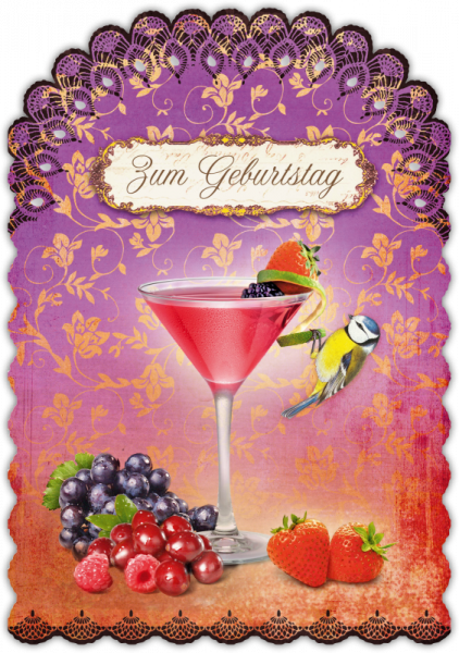 30033008 Grußkarte Romantique Geburtstag