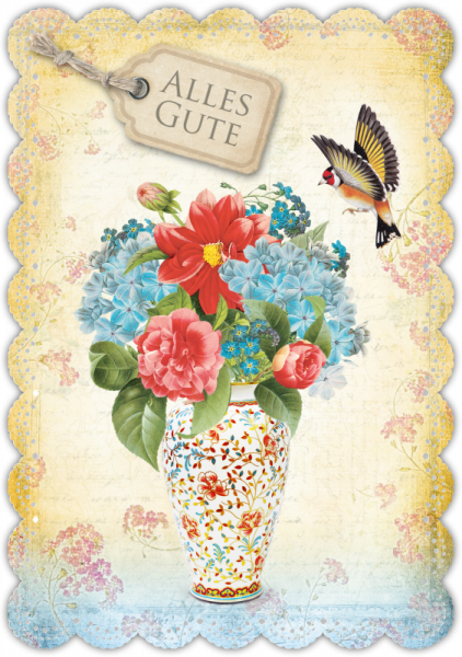 30033010 Grußkarte Romantique Glück & Glückwünsche