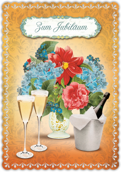 30033038 Grußkarte Romantique Jubiläum
