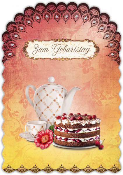 30033087  Grußkarte Romantique Geburtstag