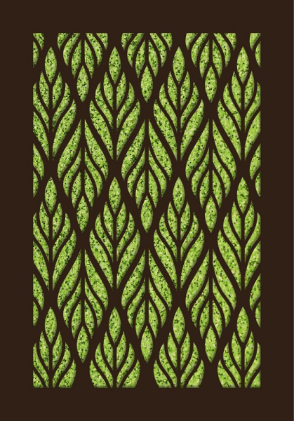 31021 Grußkarte paper deluxe Muster - Laub