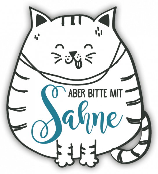 32192 Formmagnet "Aber bitte mit Sahne"