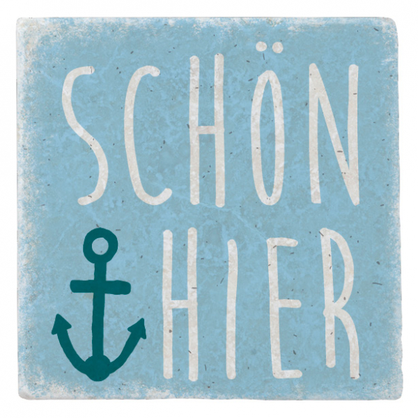 33101 Marmormagnet "Schön hier"