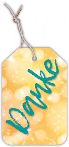 Geschenkanhänger „Danke“