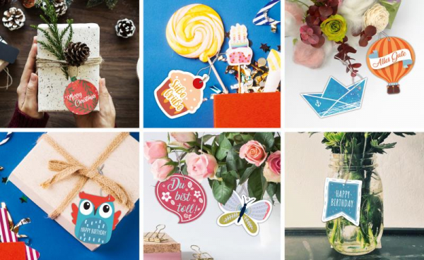Geschenkanhänger Herz „Happy Birthday to you“