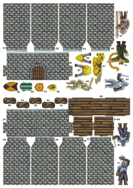 3D Bastelset "Ritterburg"