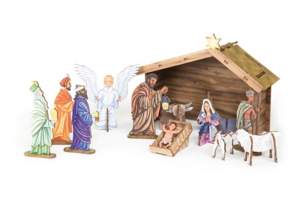 3D Bastelset "Weihnachtskrippe"